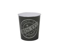 JVL Bin It Plastic Waste Paper Bin - Set of 2 in Black | Size: 2 Pack JVL Black 2 Pack
