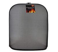 JVL Black Cairngorn Spark guard, fire guard, fire screen, fire surround