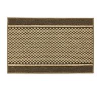 JVL Bologna Backed Machine Washable Entrance Door Mat, Polypropylene/Latex, Brown/Beige, 57 x 90 x 1.2 cm