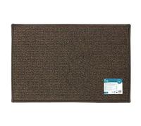 JVL Braga Machine Washable Latex Backed Door Mat, Brown