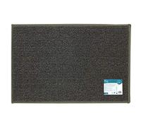 JVL Braga Machine Washable Latex Backed Door Mat, Grey