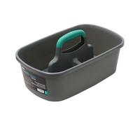 JVL Storage Caddy 20-410A, Car & Bike Care Cleaning Range, Handle, Teal and Grey, 19 x 40 x 26 cm