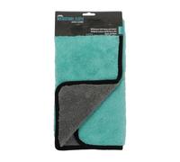 B&Q Luxury Microfibre Cloth - JVL Car & Bike Care - Teal & Grey - 40 x 0.5 x 30 cm
