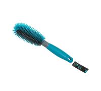 JVL Car and Bike Care Cleaning Range Wheel Loop Brush, Plastic and Rubber, Grey and Teal, 29 x 7.5 x 2 cm