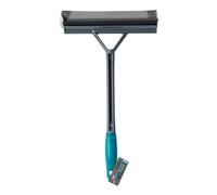 JVL Car Care Cleaning Range Window Squeege with Sponge, Plastic, Rubber and Sponge, Teal/Grey, 46.5 x 6.5 x 25.5 cm