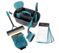 Car Cleaning Valet Pack with Storage Caddy - Gold Bundle JVL Blue 1 Pack