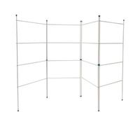Jvl Caravan Indoor/outdoor Four Panel Folding Clothes Airer Laundry Dryer, Plastic/metal, White