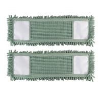JVL Chenille Mop Replacement Cleaning Pad - Green (Pack of 2) JVL Green