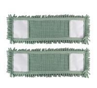 JVL Chenille Mop Replacement Cleaning Pad - Green x 2