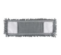 JVL Chenille Mop Replacement Cleaning Pad - Machine Washable Microfibre Refill - Grey (Pack of 3)