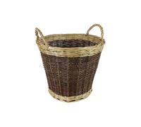 JVL Classic Large Log Basket - Two Tone in Brown | Size: Medium JVL Brown M