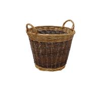 JVL Classic Medium Log Basket - Two Tone in Brown | Size: Small JVL Brown S