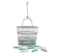 Jvl Collapsible Plastic Peg Basket Collapsible With 86 Strong Hold Pegs