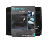 JVL Compact Carpet Car Vehicle Boot Storage Organiser Tidy, Black