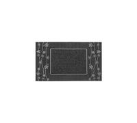 JVL Daisy PVC Pin Scraper Doormat 45x75cm Silver in Metallic Silver | Size: 45 cm x 75 cm JVL Metallic Silver 45 cm x 75 cm