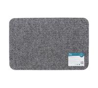 JVL Delta Scraper Door Mat, 40x60cm, Grey | Size: 40 cm x 60 cm JVL Grey 40 cm x 60 cm