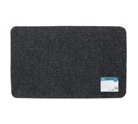 JVL Delta Scraper Door Mat, 50x80cm, Charcoal | Size: 50 cm x 80 cm JVL Charcoal 50 cm x 80 cm