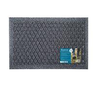 JVL Dirt Defender Scraper Door Mat 40 x 60 cm, Diamond, Grey - Grey