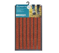 JVL Dirt Stopper Pro Rectangular Scraper Entrance Door Mat, Red