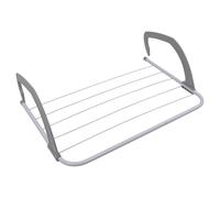 JVL Door Radiator Clothes Drying Airer-3M, White, Iron, 3M