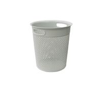 JVL Droplette 12L Waste Paper Bin - Ice Grey in Light Grey | Size: 1 Pack JVL Light Grey 1 Pack