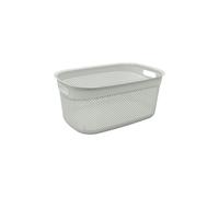 JVL Droplette 33L Laundry Basket - Ice Grey in Light Grey | Size: Medium JVL Light Grey M