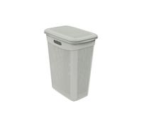 JVL Droplette 43L Slim Laundry Bkt- Ice Grey in Light Grey | Size: 1 Pack JVL Light Grey 1 Pack