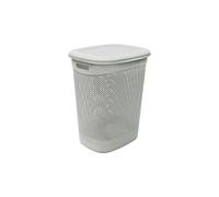 JVL Droplette 52L Laundry Basket - Ice Grey in Light Grey | Size: 1 Pack JVL Light Grey 1 Pack