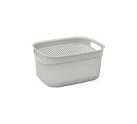JVL Droplette 6.6L Storage Basket - Ice Grey in Light Grey | Size: Small JVL Light Grey S