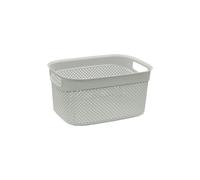JVL Droplette 9L Storage Basket - Ice Grey in Light Grey | Size: Small JVL Light Grey S