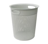 Jvl Droplette Design Plastic Bin, Grey