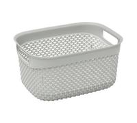 Jvl Droplette Design Plastic Storage Box, Grey