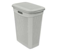 JVL Droplette 43L Slim Laundry Basket - Ice Grey