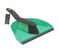 Dustpan and Bristle Brush Set JVL Turquoise 1 Pack