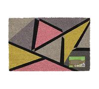 JVL Eco-Friendly Latex Backed Coir Door Mat, Abstract,