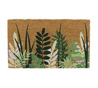 JVL Eco-Friendly Latex Backed Coir Door Mat, Greenery, Natural