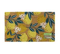 JVL Eco-Friendly Lemons Door Mat - Brown