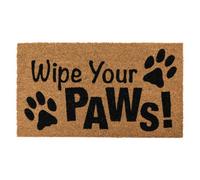 Jvl Eco-Friendly Latex Backed Coir Entrance Doormat, 40X70Cm - Wipe Your Paws
