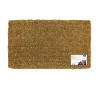 Jvl Eco Friendly Ryburn Plain Natural Coir Doormat 40X68Cm