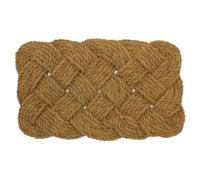 Jvl Eco Friendly Woven Rope Coir Scraper Doormat 45X75Cm