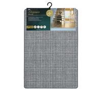 JVL Elegance Machine Washable Indoor Mat, 50x75cm, Grey