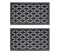 Jvl Elipses Eyes Rubber Doormat, 40X70Cm, Set Of 2