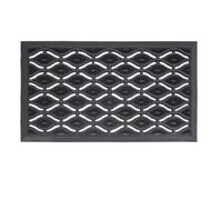 JVL Elipses Rubber Scraper Door Mat 40X70Cm Eyes Design