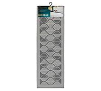 JVL Expression Machine Washable Entrance Runner Doormat, 50x150cm - Leaves