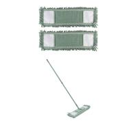 JVL Extendable Chenille Mop with 2 Replacement Heads - Green JVL Green