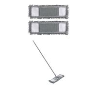 JVL Extendable Chenille Mop with 2 Replacement Heads - Grey JVL Grey