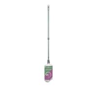 JVL Extendable Microfibre Duster, Telescopic Handle for High Reach Dusting, Soft Microfibre Head Household Cleaning Tool - Green