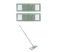 JVL Extendable Microfibre Mop with 2 Replacement Heads - Green JVL Green