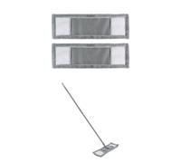 Jvl Extendable Microfibre Mop With 2 Replacement Heads, Grey