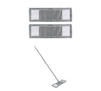 JVL Extendable Microfibre Mop with 2 Replacement Heads - Grey JVL Grey